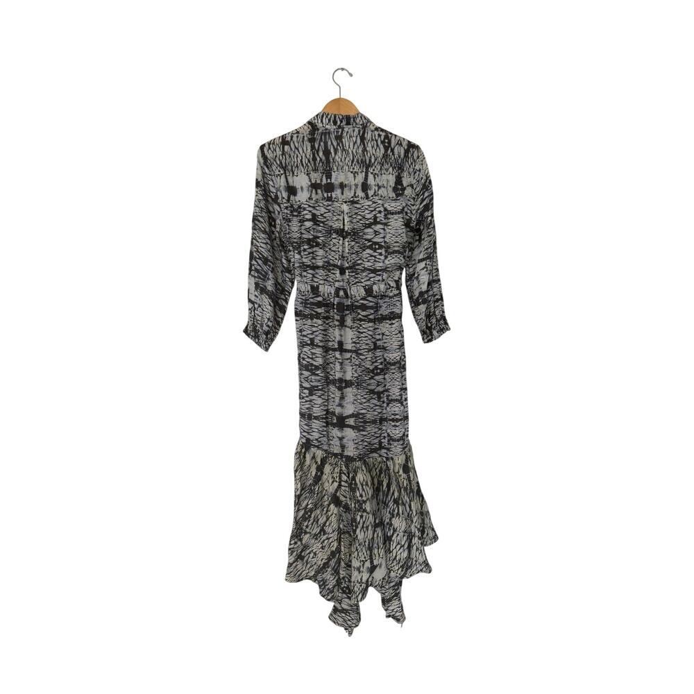 Beatriz Camacho Linen Wrap Maxi Dress Size 4 - Picture 3 of 5